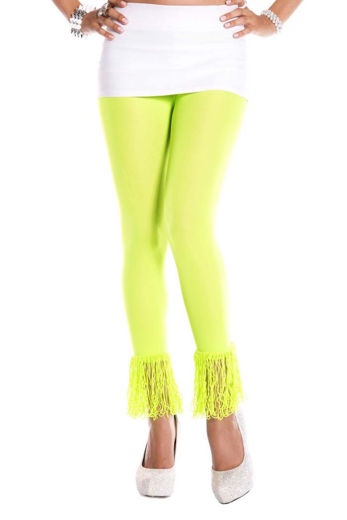 Music Legs Fringed-leggings  Footles Panyhose 2018 | Pantyhose Library